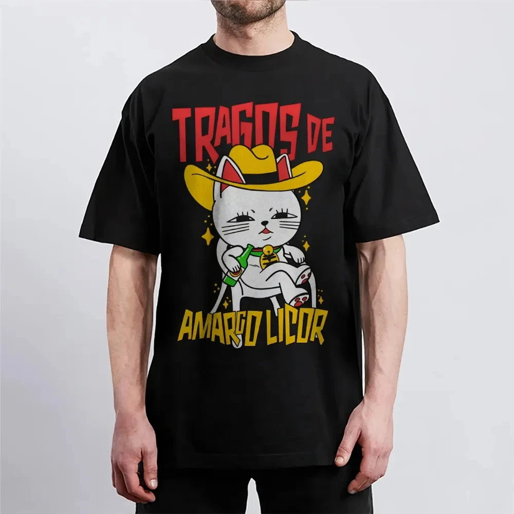 Dandadan قميص الانمي Ayase مومو القط الأذن قبعة رعاة البقر التراغوس دي أمارجو ليكور النص الإسباني الرجال النساء القطن Y2k فضفاضة تناسب الراحة