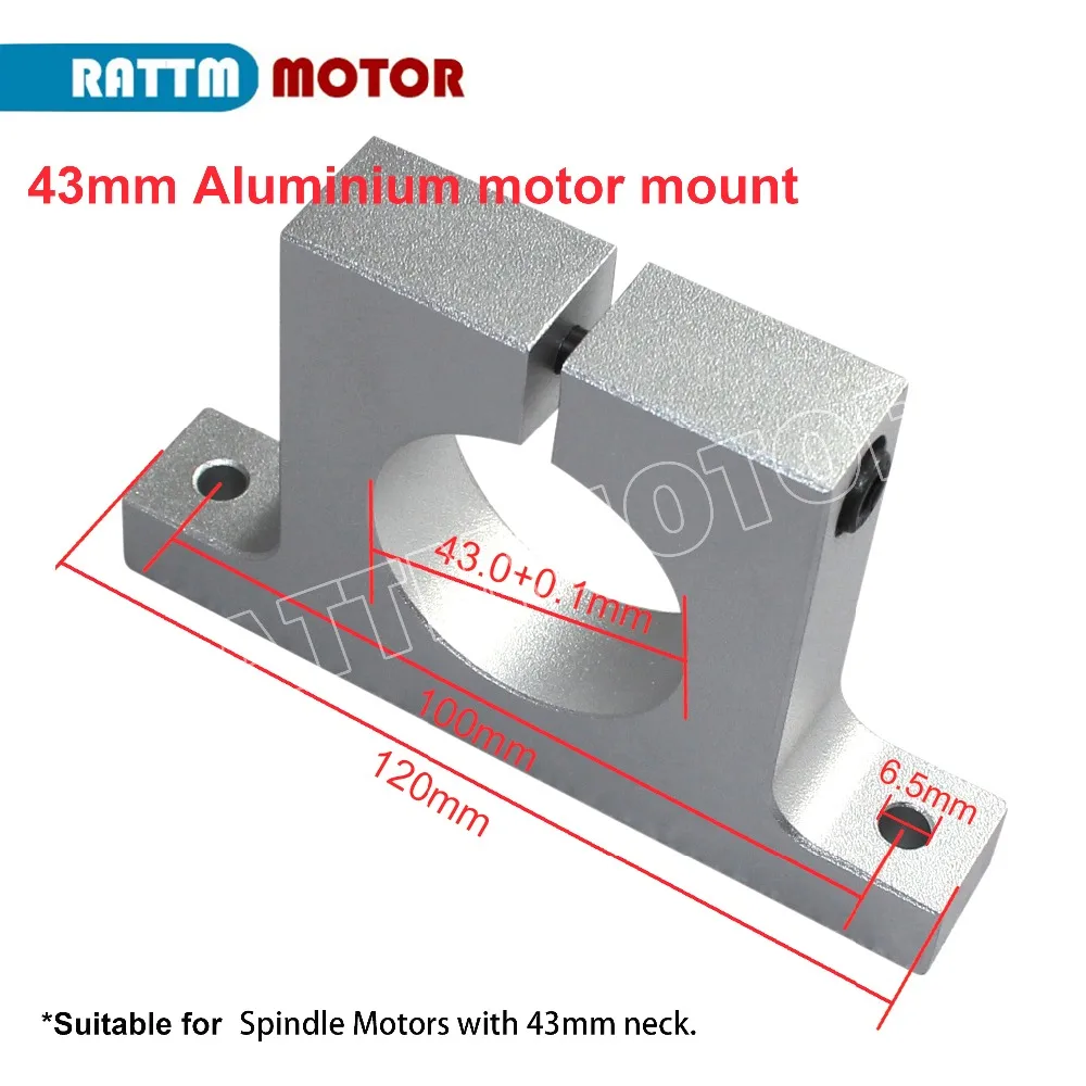 Spindle Motor Cast Aluminium Bracket Clamp Support Fixure 43mm Diameter