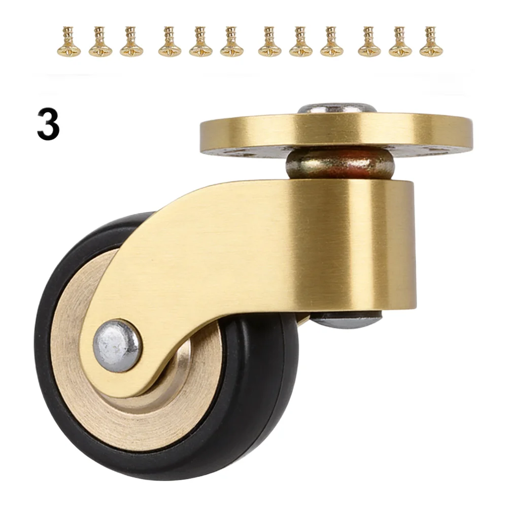Caster Wheels Set 360 Degree Wheels Easy To Install Effortless Mobility Robust Load-Bearing Design Whisper-Quiet Operation