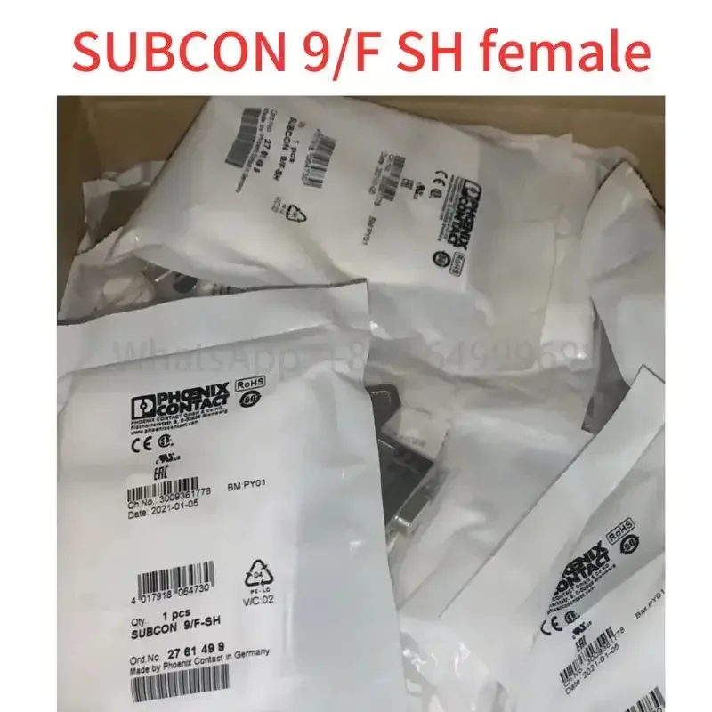 Brand New  D-SUB connector 2761499 9-pin SUBCON 9/F SH female