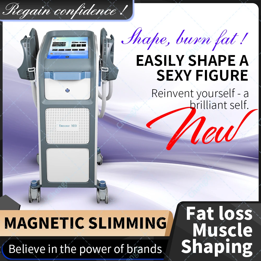 

Emsone NEO 4/5 Handles Fat Burning RF Muscle Building Equipment Body Sculpting Machine Skin Tightening Fat Reduction Machine