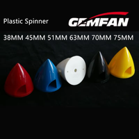 Spinner 38mm 45mm 51mm 57mm 63mm 70mm 75mm Plastic for RC Fixed Wing Airplane High Temperature Resistance Gemfan Spinner 2PCS