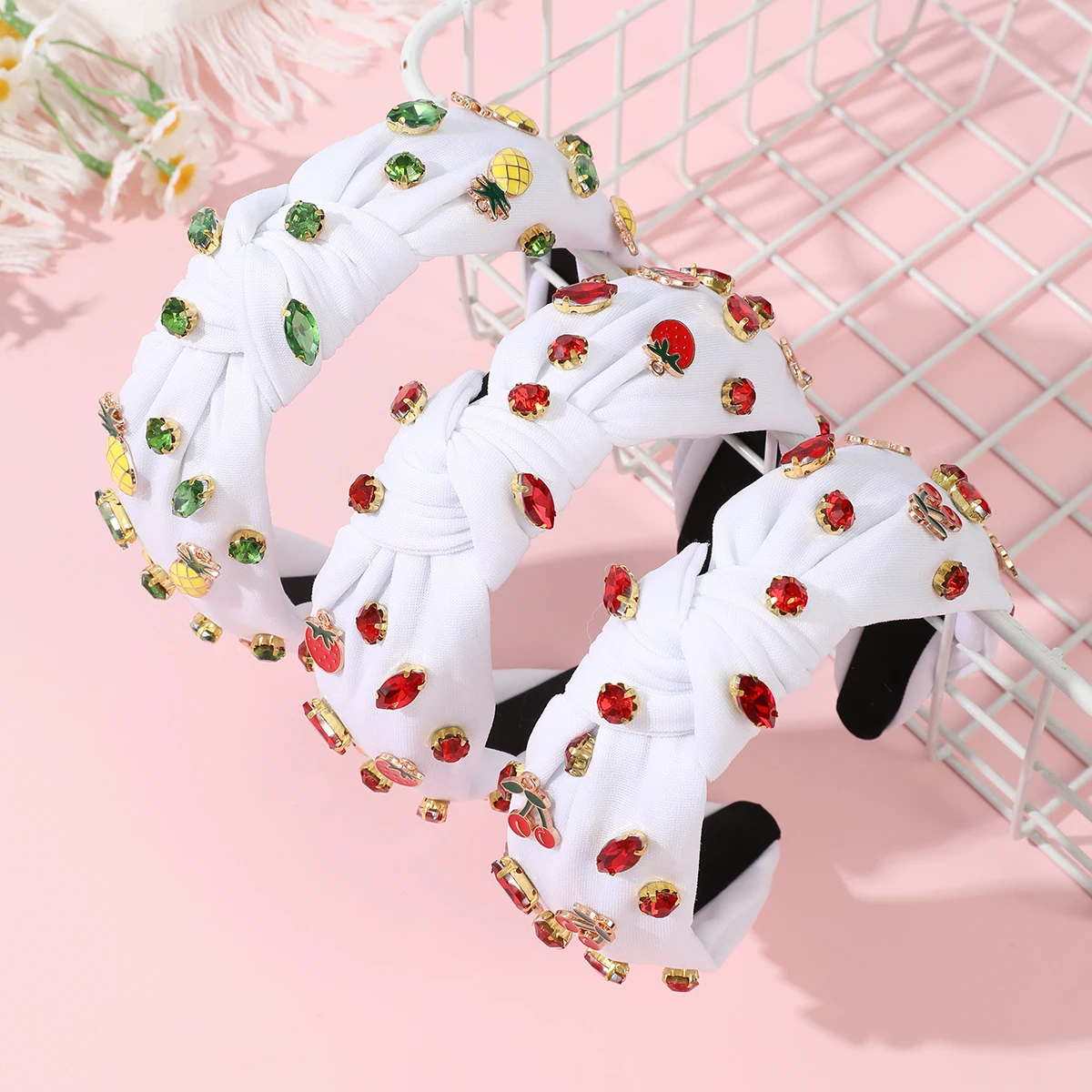 

AWAYTR Rhinestone Knotted Wide Hairbands Women Girl Headbands Fashion Fabric Hair Bands Female Bohemia Hair Hoop Hair Accessorie
