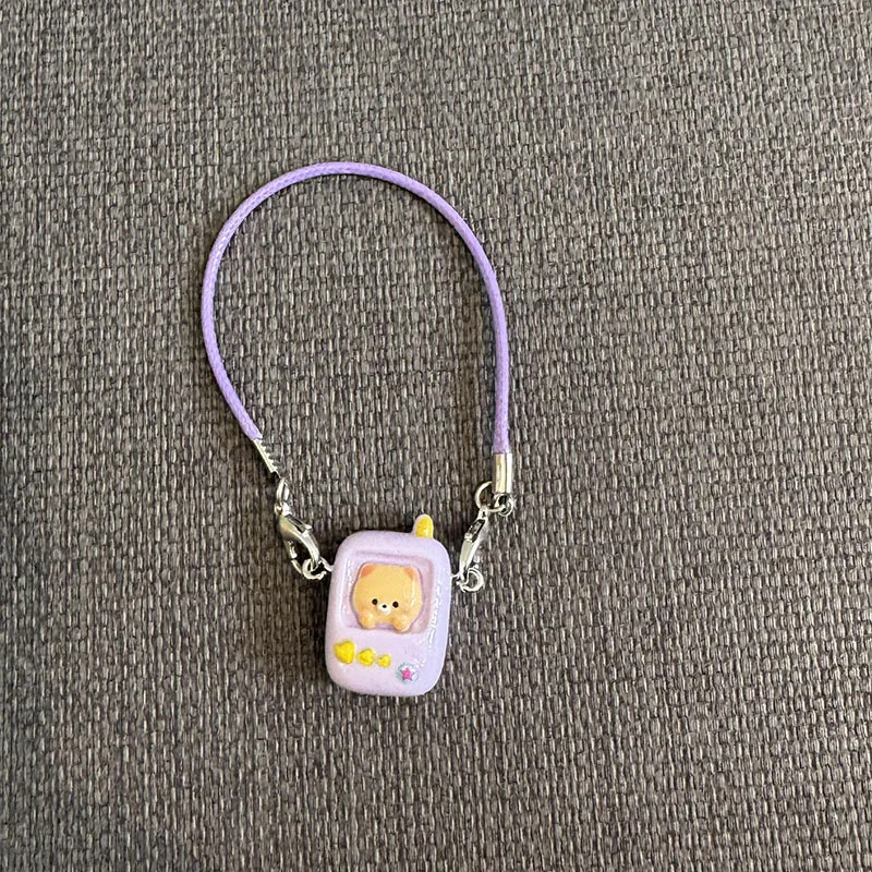 

1pc Miniature Phone/Cellphone Model for 1/6 1/8 Doll Mini Smart Phone with Lanyard Cute Doll Ornament Dollhouse Accessories