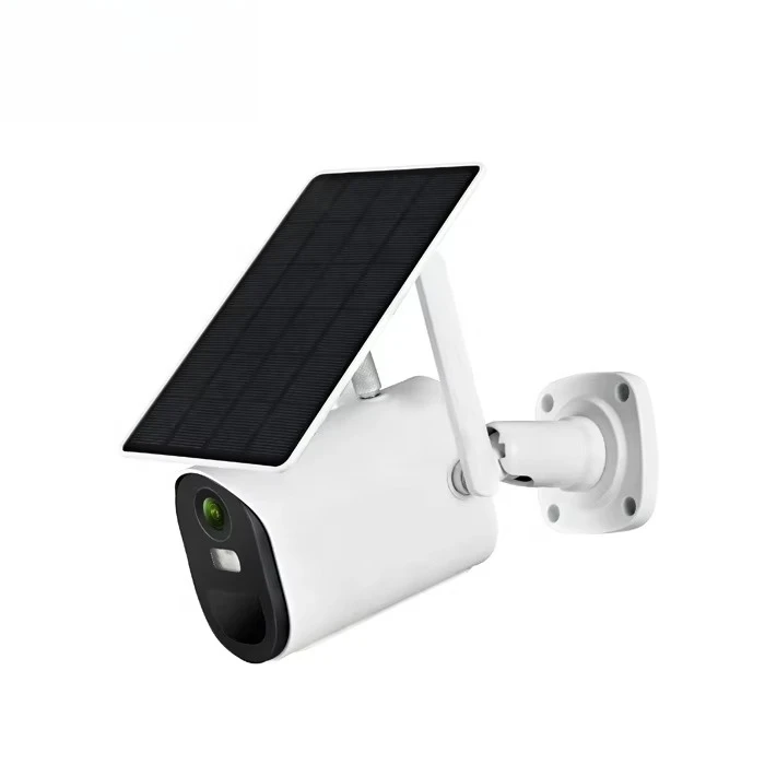 Low Power Solar Bullet Wifi/4G 4MP Security Camera Motion Detection Wireless IP Camera Rechargeable Solar Battery UBOX App