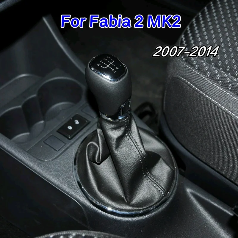 

Для Skoda Fabia 2 II MK2 Combi Scout 2007-2014 Автомобильная ручка переключения передач, чехол, 5-скоростной автомобильный аксессуар для ремонта
