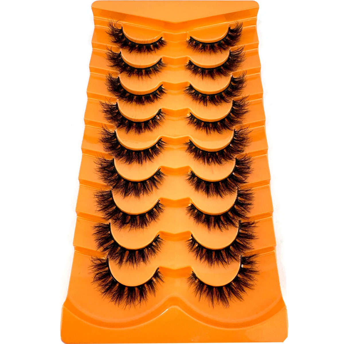 HBZGTLAD 9 Pairs of Natural Long Makeup 3D Mink Eyelashes Extended Eyelashes Beauty Mink Eyelashes