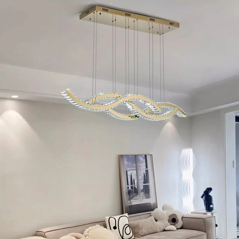 Luces colgantes para decoración del hogar, sala de estar candelabro de cristal de lujo para, lámpara colgante para dormitorio, luz de techo, iluminación interior