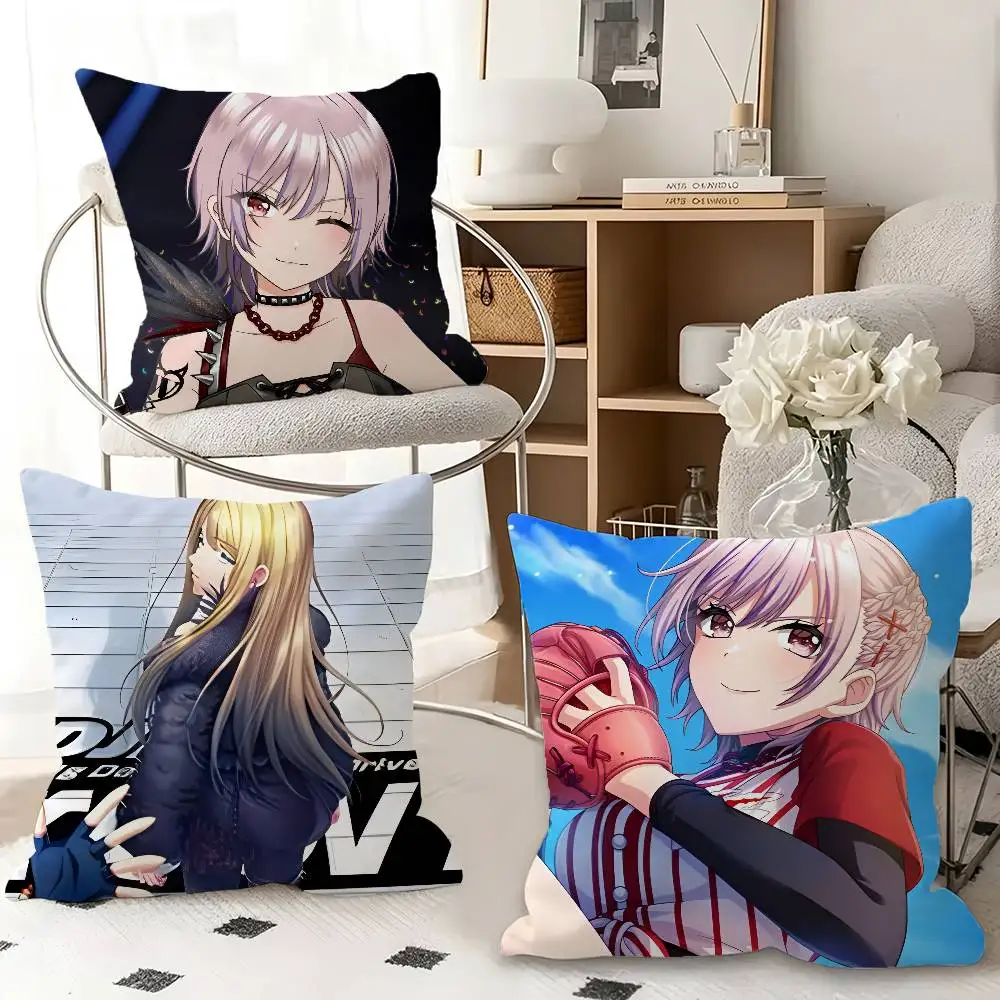 1pc D-4DJ Abyssmare Virtual Pillow Case Fashion Square Pillowcase Bedroom Sofa Room Ins Decoration Leisure