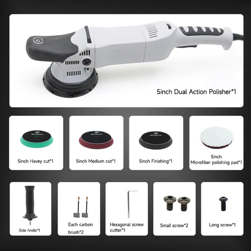 Imagen 2 del producto Pulidor DETAILING 900W pulidor de coche de doble acción 15MM/21MM pulidor de amortiguación de coche 6 velocidades variables para detalles de automóviles