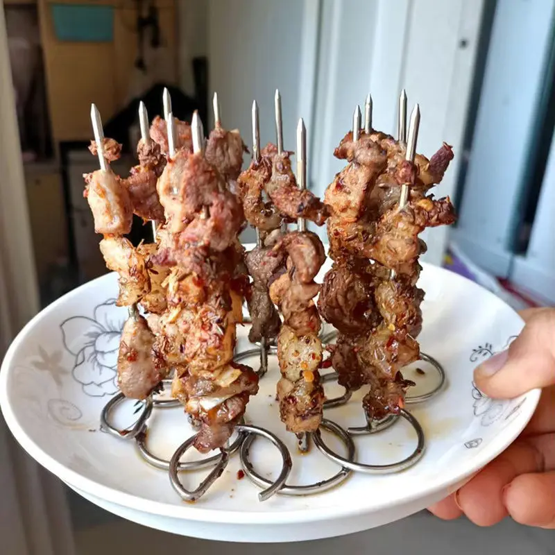 

10 шт., специальная фритюрница из нержавеющей стали 304, духовка, пищевая игла для выпечки, шампур, гриль, вертикальный гриль, универсальные аксессуары