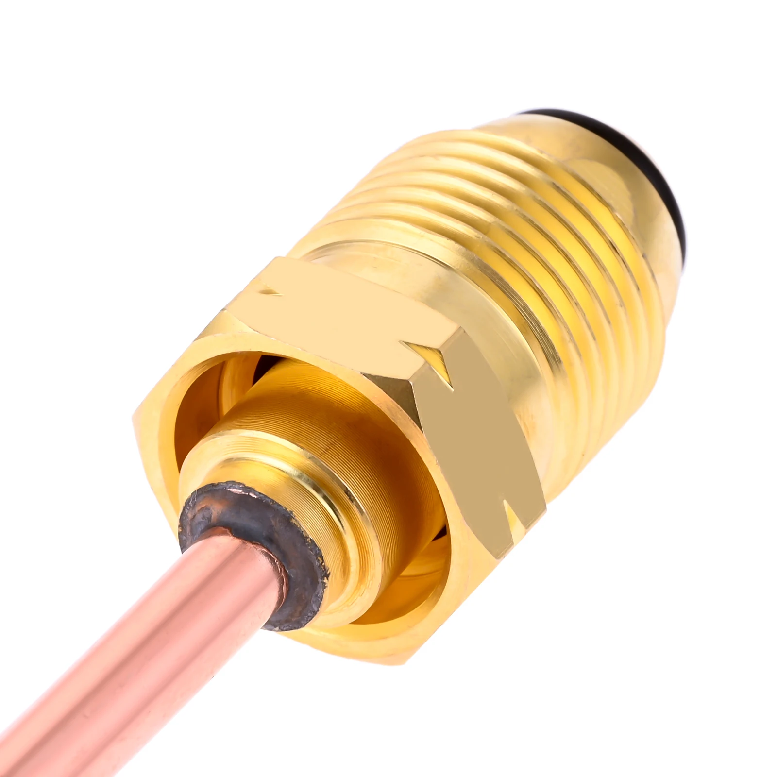 1 قطعة 15 بوصة منظم البروبان النحاس ضفيرة POL x 1/4 "NPT ذكر الأنابيب الموضوع لخزان صمام POL LP 5lb إلى 100 رطل خزان البروبان