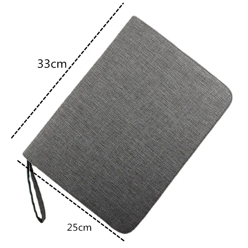 48 Slots Gray Fountain Pen Case Canvas Pen Holder Display Pouch Bag Waterproof for Pens Collection