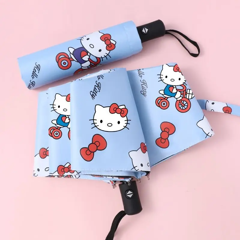 

Kawaii Miniso Umbrella Sanrio Hello Kitty Umbrella Sun Protection Girl Anime Figure Parasol Cute Dual Use Gift for Girlfriend Kt