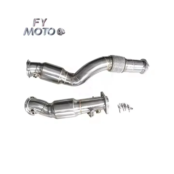 Catted Downpipe for BM W S58 G80 G82 M3 M4 2020+ With Flexpipe EURO 6 Standard Without Checking Engine Light