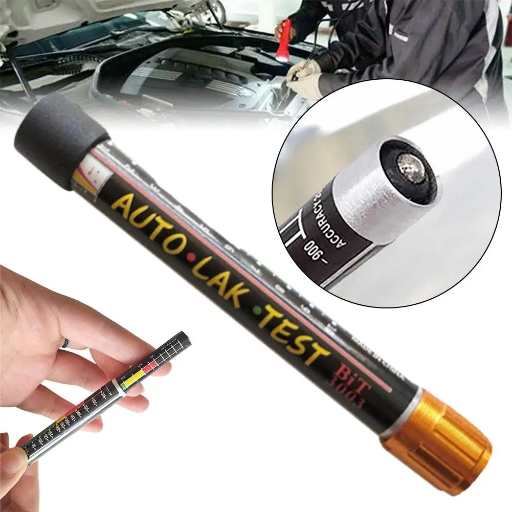 Paint Thickness Tester with Magnetic Tip for Car Body, Damage Gauge with Measurement Scale, Crash-Check Tool A0K8