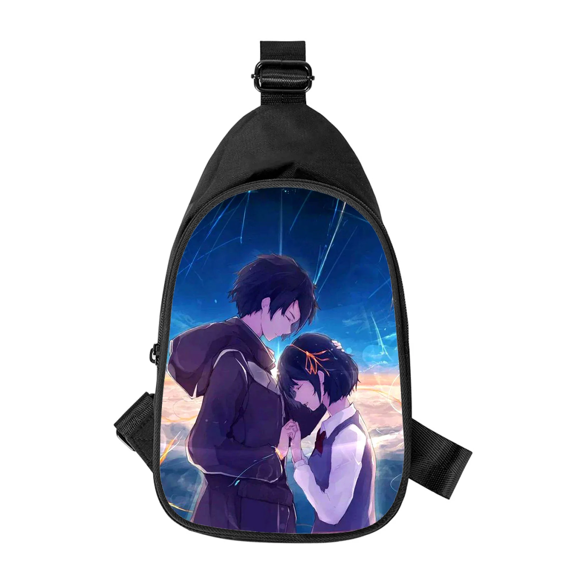 Sac de poitrine à bandoulière pour hommes et femmes, sac de taille pour homme, sac de poitrine pour mari, sac d'école, impression 3D, votre nom, anime, initié en alertes onale, nouveau