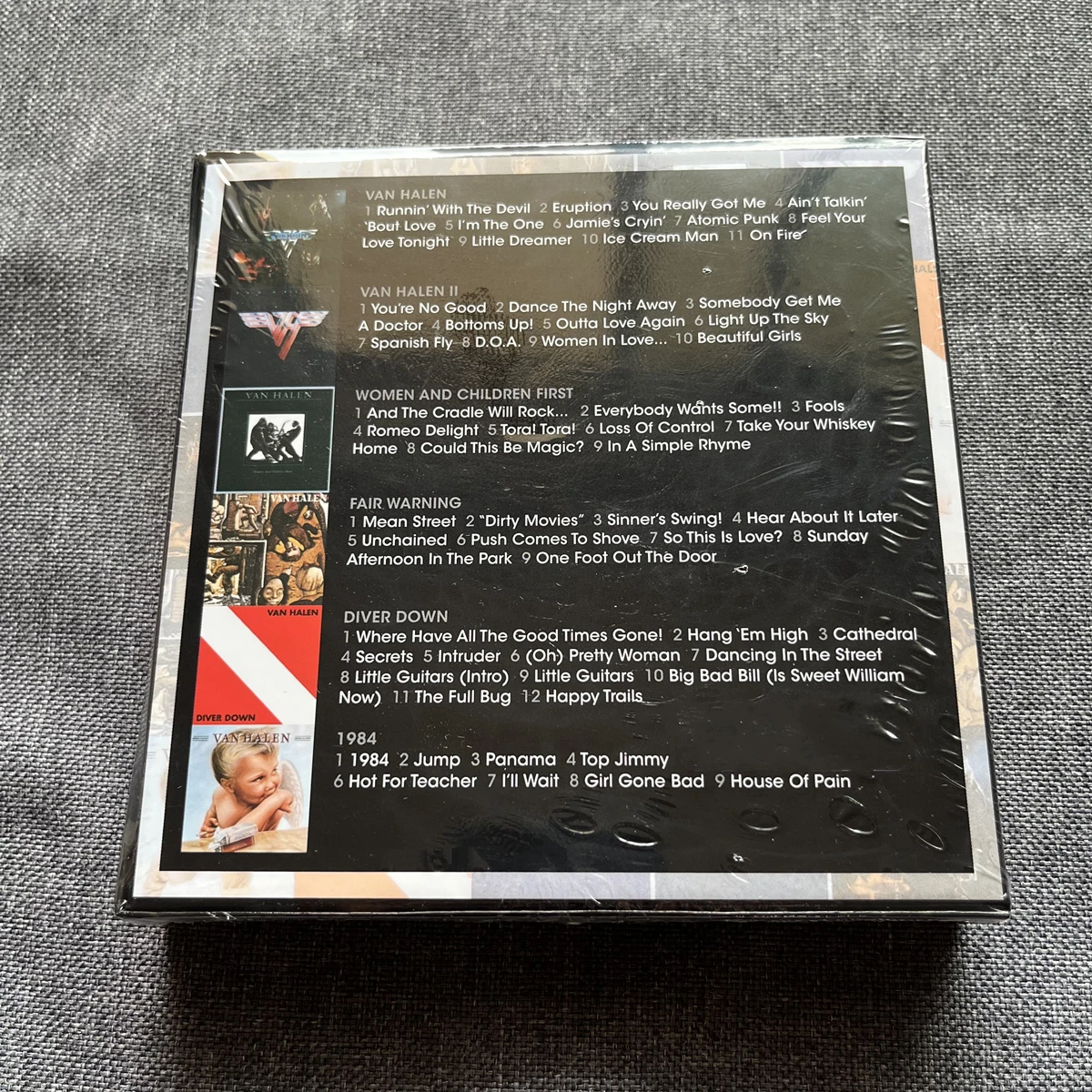 Rock Van Halen Music CD The Studio Albums 1978-1984 6pcs Music Record Fair Warning	Walkman Car Audio Disc Soundtracks Box Gifts
