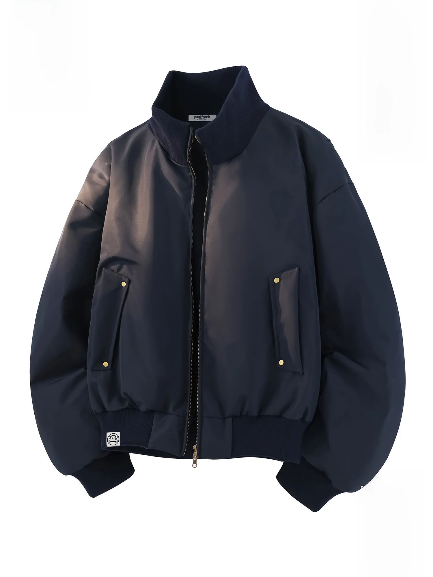 

Мужская повседневная куртка Paul Frank: теплая зимняя верхняя одежда из хлопка и полиэстера с длинными рукавами, на молнии, с воротником.