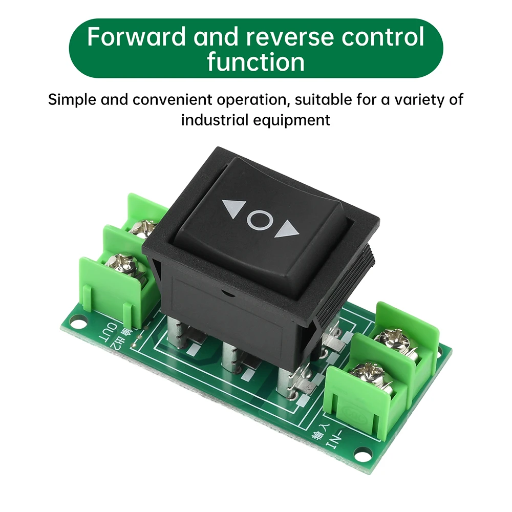 Motor Forward and Reverse Switch 0-120V Motor Controller 0-20A Forward/Stop/Reverse Two/Three Gear Motor Module Power Supply