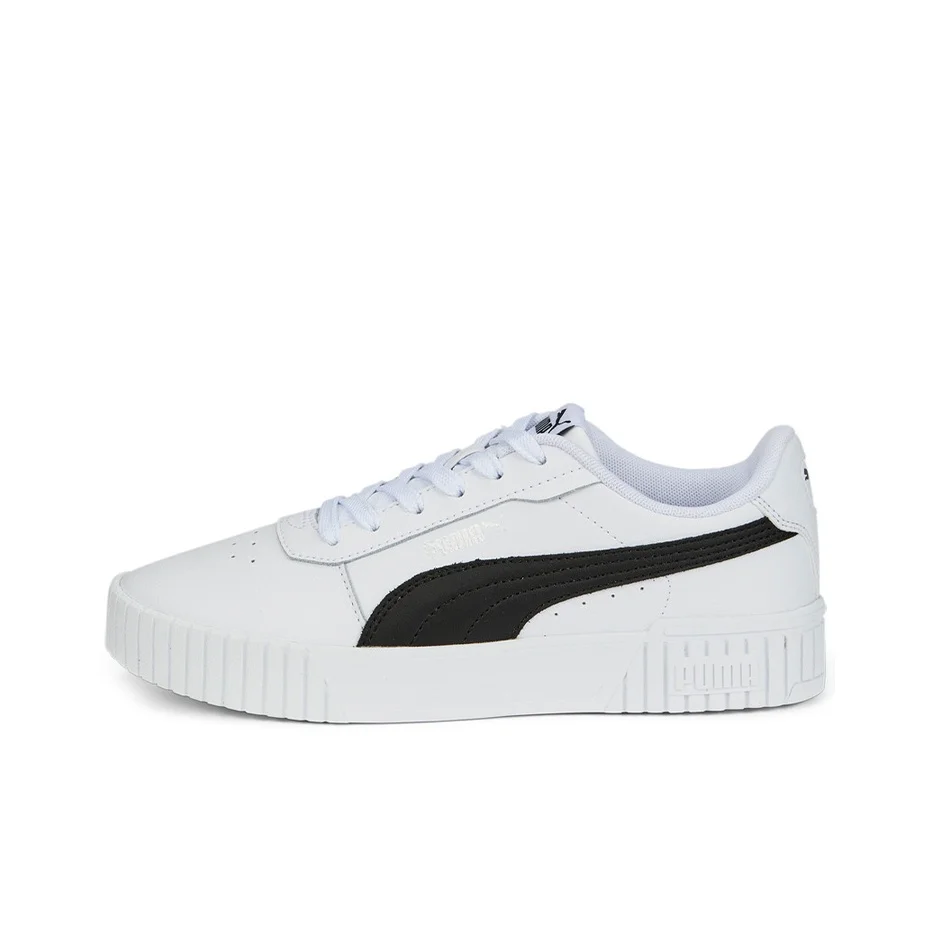 PUMA Carina 2.0 Skateboard Shoes Women's Low Top White/Black 385849-07