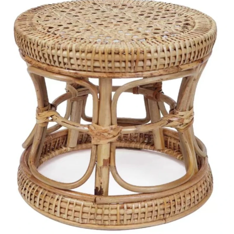 สตูลหวายแฮนด์เมด, สตูลขั้นบันไดข้างโซฟา, ม้านั่งขนาดเล็กพม่า, สตูลตกแต่งห้องนั่งเล่น, สตูลรองเท้าเด็ก