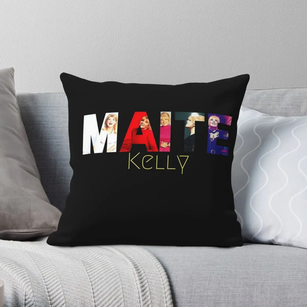 

Maite Kelly German Singer Square Pillowcase Polyester Linen Velvet Creative Zip Decorative Pillow Case Home Cushion Case