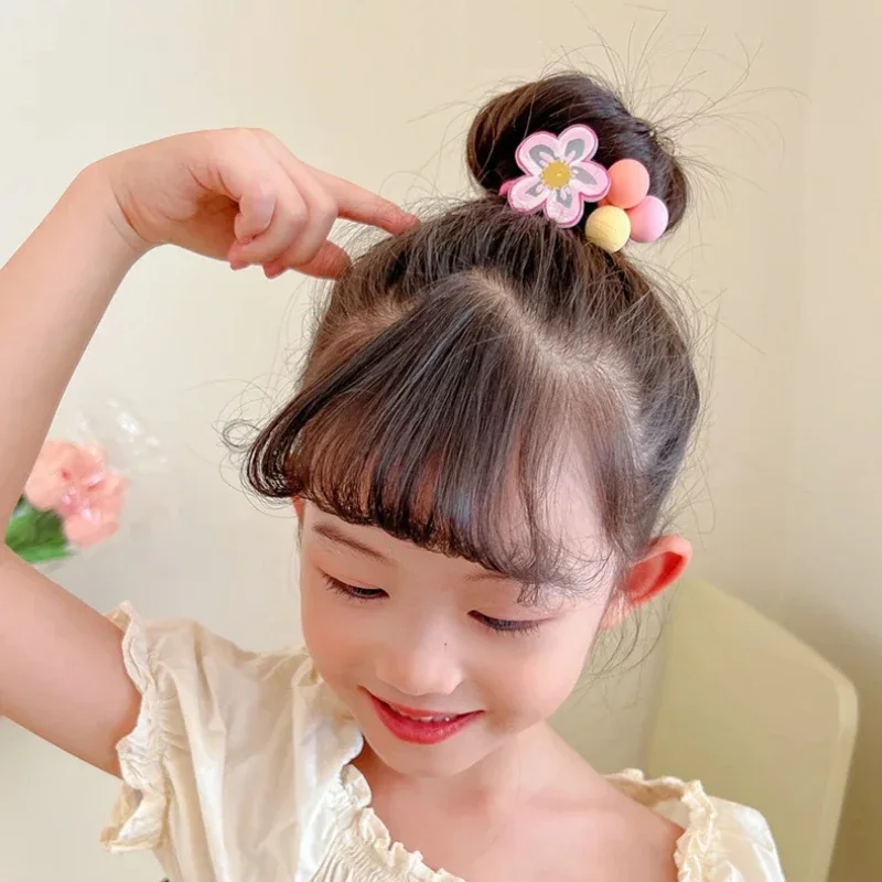 Bandes de cheveux élastiques pour enfants, cravates mignonnes pour enfants, accessoires de cheveux de princesse pour filles, vêtements de sauna pour bébé, nouvelle série de dessins animés, 1PC