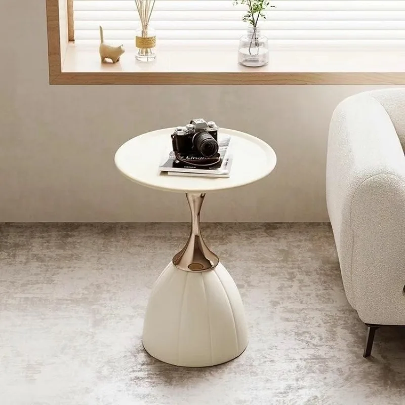 Detail shot of modern side table next to window