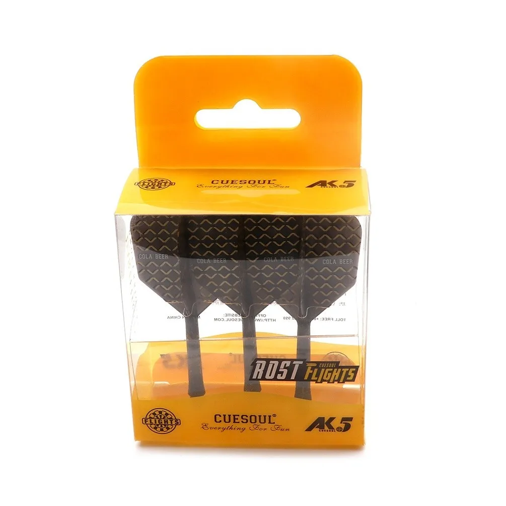 CUESOUL Rose AK5 COLA BEER Integrated Dart Shaft and Flights Big Wing Shape-Size M-28mm 6