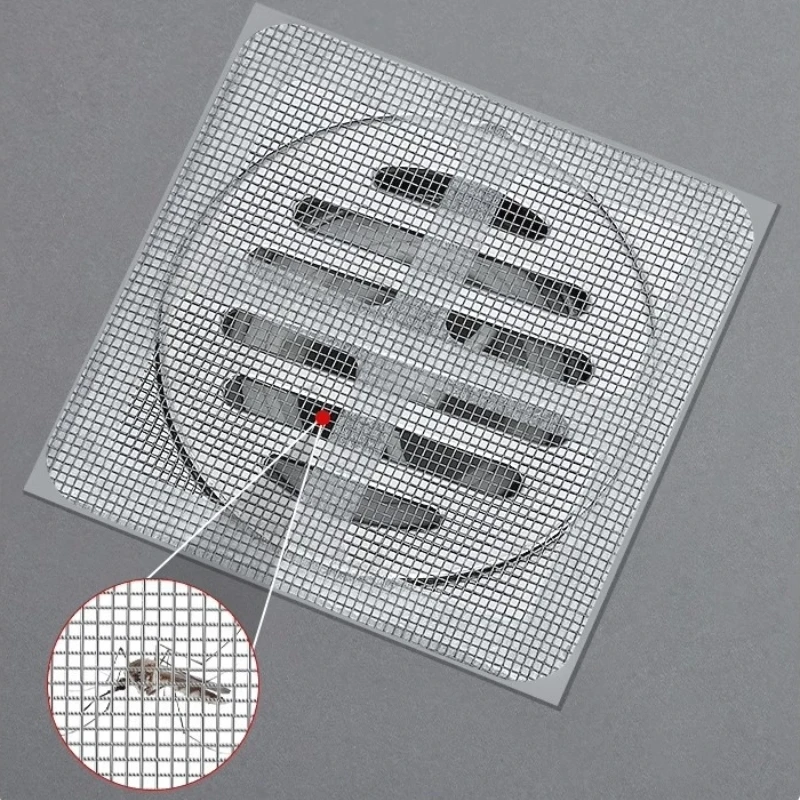 10-30PCS Shower Drain Hair Catcher Cover Sink Disposable Floor Drain Sticker Strainers Anti Blocking Bathtub Mesh Filter Sticker