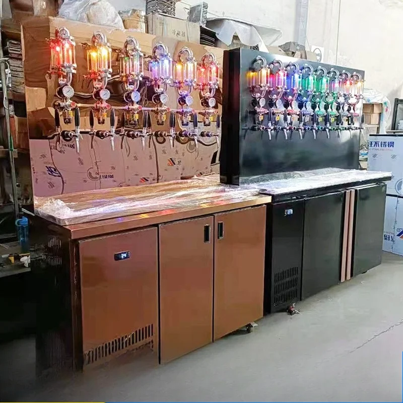 Stainless Steel Beer Wall Equipment, Commercial Air-cooled Beer Wall, Craft Beer Refrigeration and Preservation Machine