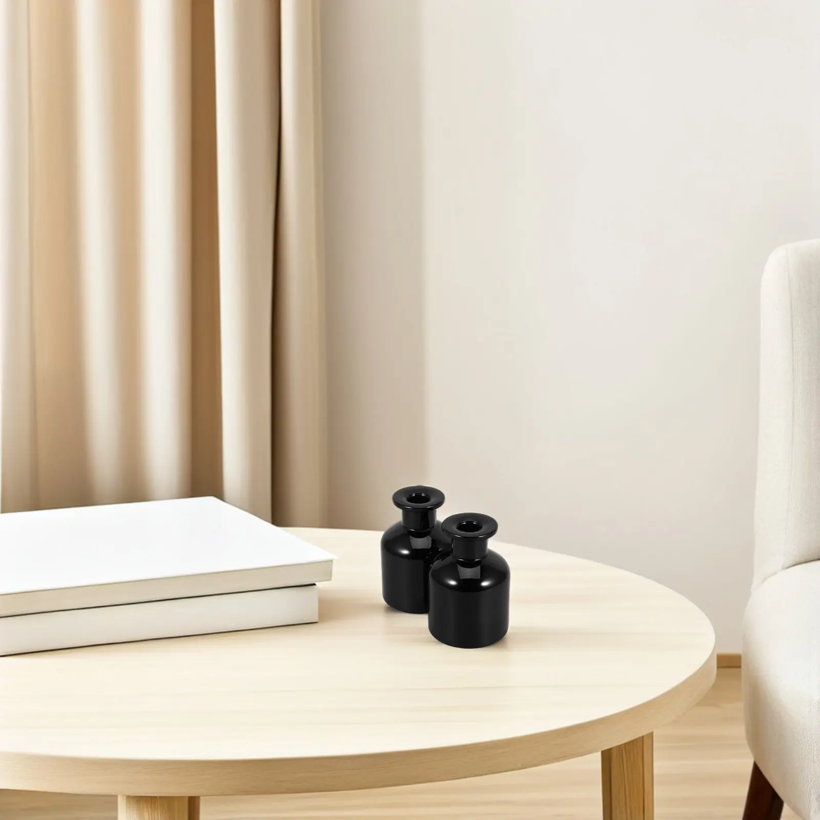 

2 шт. 150 мл пустые стеклянные цилиндрические флаконы для диффузоров с ротанговыми палочками, многоразовые емкости для хранения ароматических масел для дома, офиса, автомобиля