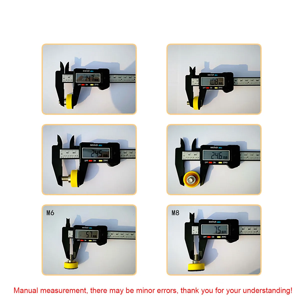 M6/M81Inch 25MM Pneumatic Tray Air Polisher Sander Machine Grinder Tools Wood Polish Disc Backing Plate Woodworking Sanding Pad