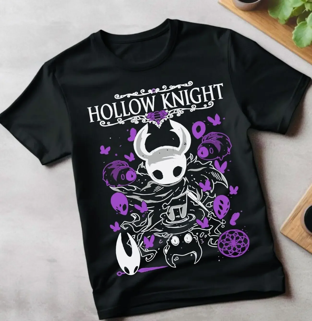 Unisex Hollow Knight Gaming T-Shirt Indie Girl Top Best Gifts Shirt All size