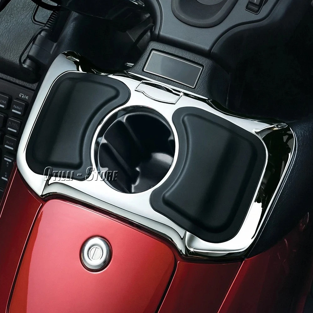ホンダゴールドウイング用カップホルダー付きカビー収納ボックス、グローブボックス、オートバイアクセサリー、gl 1800、2012-20