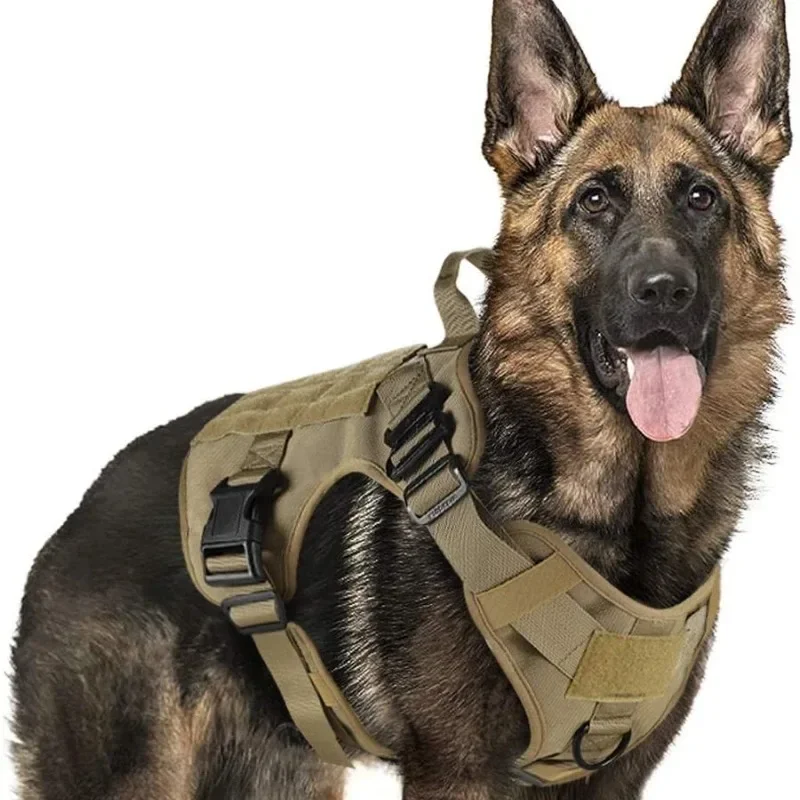 

Tactical Dog Harness Military Pet German Shepherd K9 Pet Training Vest Dog Harness and Leash Set for Small Medium Large Dogs