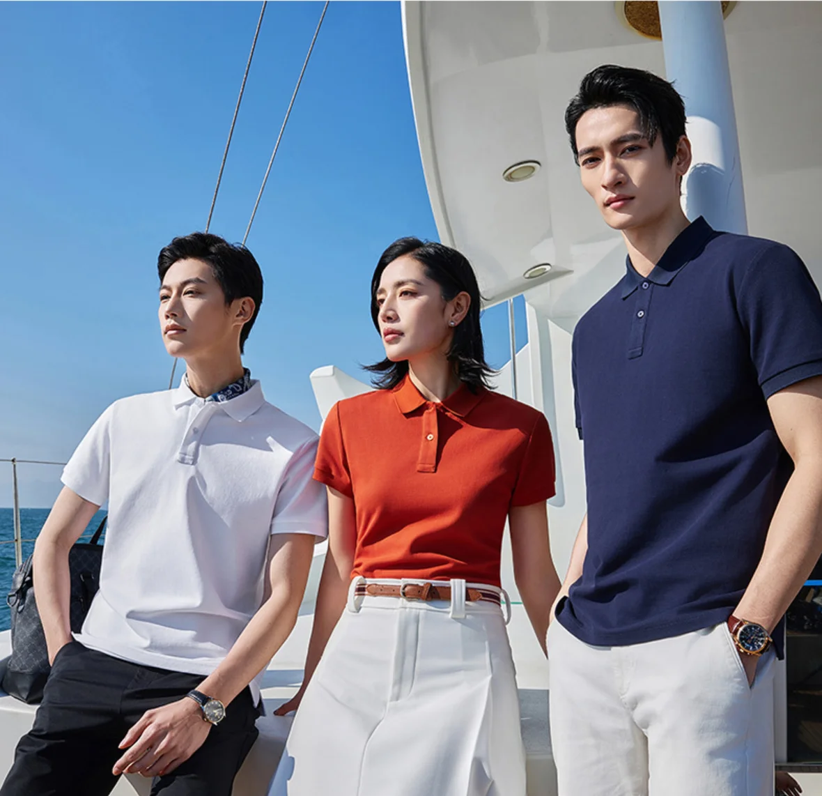 

Sorona Cooling Polo Shirt Men's Jersey Pique Memory Collar Wrinkle Free Quick Dry Corporate Custom Work Uniform Summer