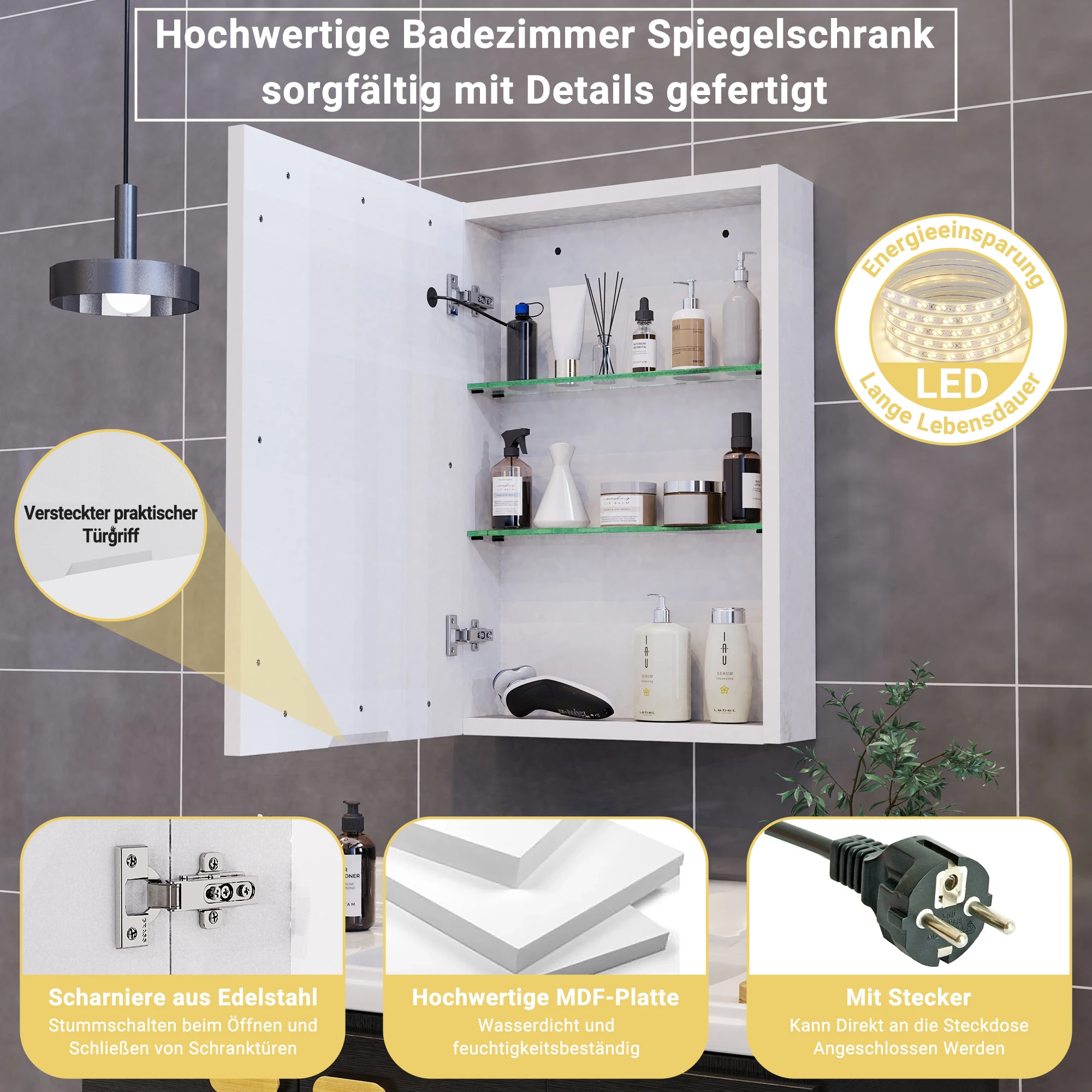 organized bathroom cabinet