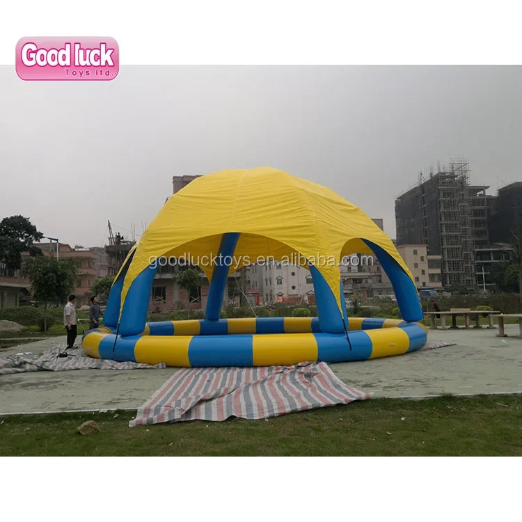 Heart Shaped Inflatable Swimming Pool for Valentines Day 6x7m