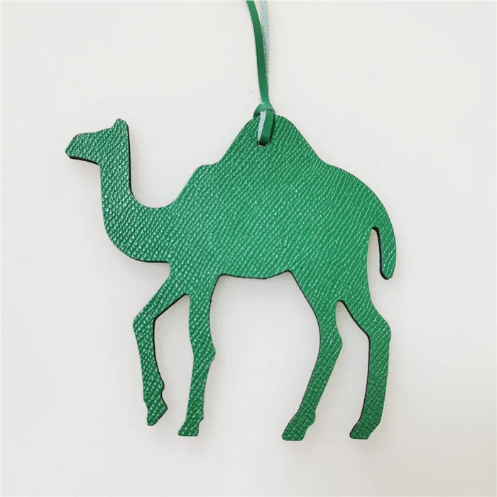 Cute Genuine Leather Camel Keychain key ring Backpack Pendant Animal Women Bag Charm Accessories