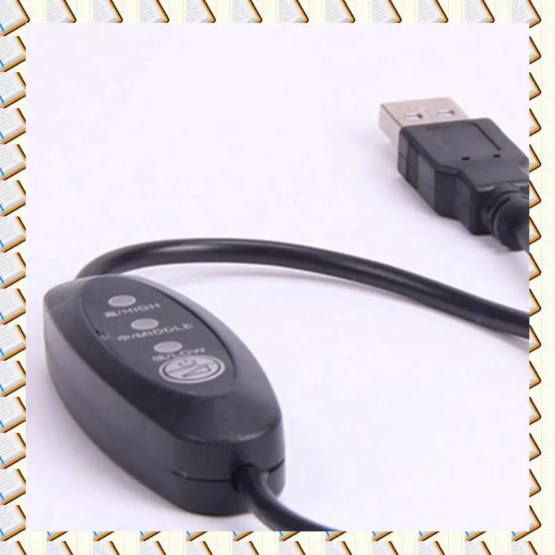 A14M 6X USB 5 فولت-12 فولت متحكم في درجة الحرارة سخان ترموستات 3 سرعات قابل للتعديل 24 واط