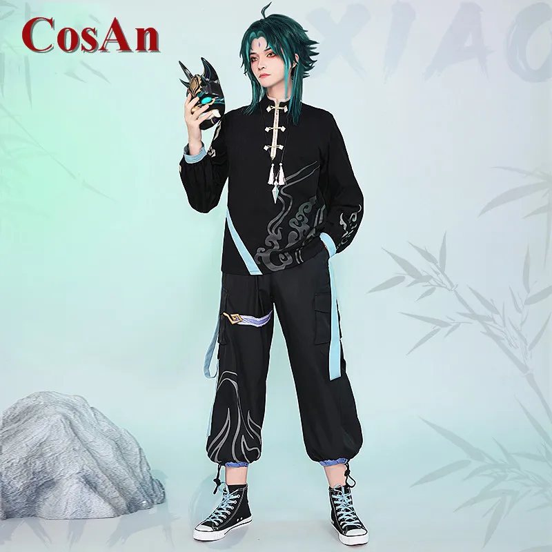 CosAn Game Genshin Impact Xiao Cosplay Costume Chinese Style High Street Fashion Hoodie Activity Party Role Play Clothing