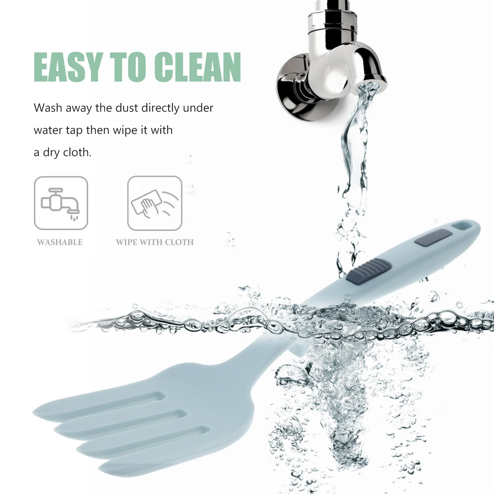 

Silicone Cooking Fork Pasta Fork Food Stirring Multifunctional Reusable Kitchen Gadget Salad Mixing Wear-Resistant