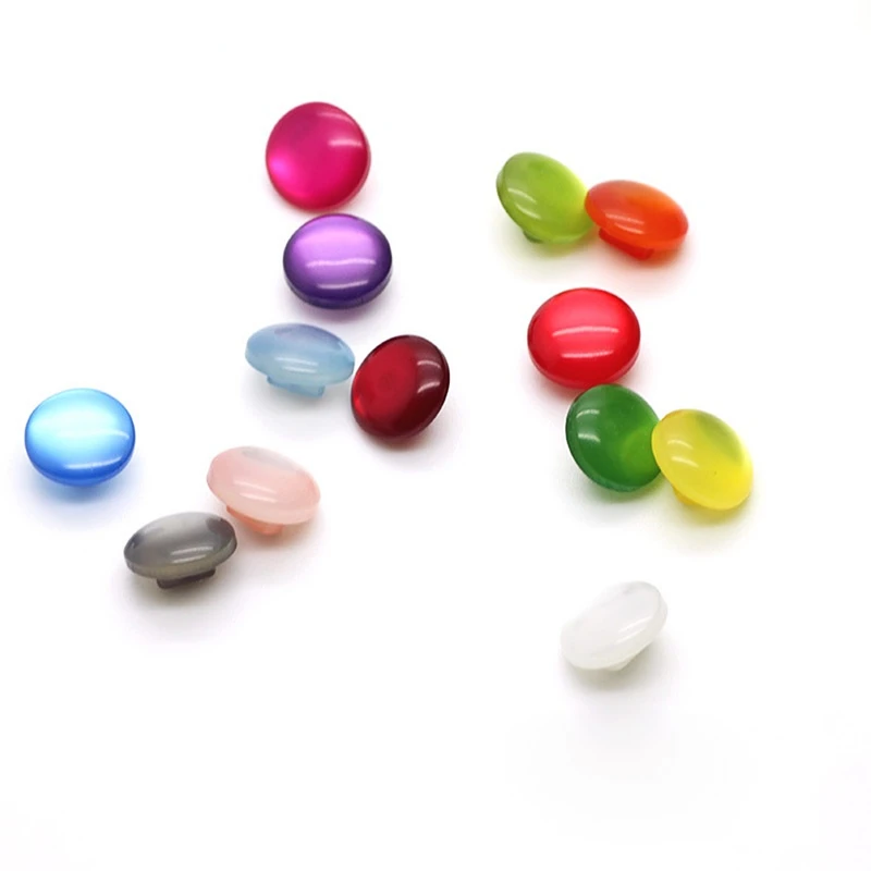 11mm Acrylic Buttons Scrapbook Candy Color Decorate resin accessories buttons for clothing sewing supplies pearl buttons