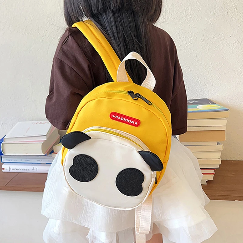 Mini mochila ligera personalizada para niños, mochila de dibujos animados, Panda creativo lindo, bolso de hombro de moda para bebé, regalos