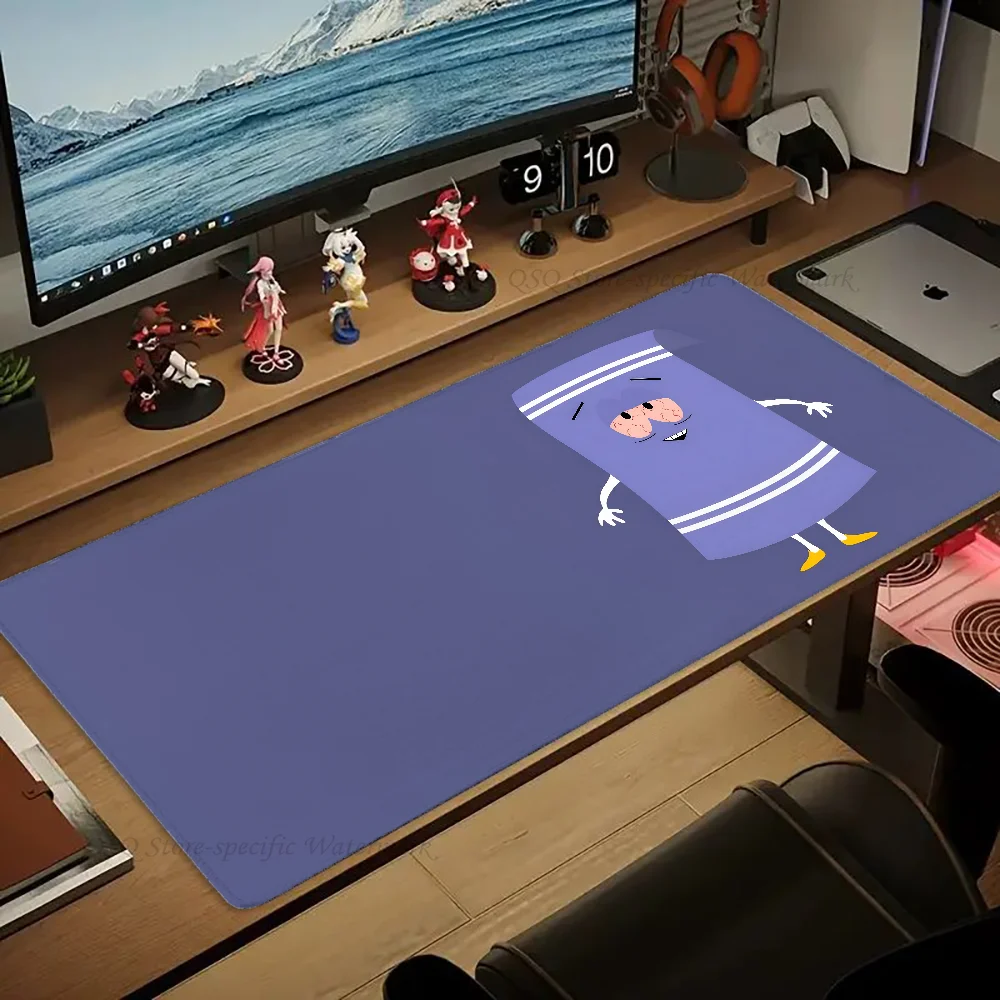 Tapis de souris de jeu S-South Park Towelie, grand, LockEdge épais, clavier d'ordinateur, table, bureau, polymères