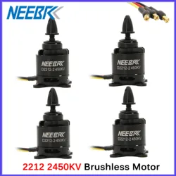 4pcs NEEBRC 2212 D2212 2450KV Brushless Motor Outrunner 2-3S for RC FPV Fix-Wing Racing Drone Plane Multicopter 6040 Propeller