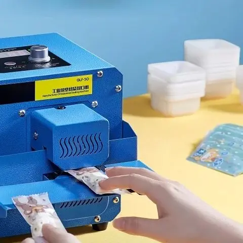 

Commercial Heat Bag Sealing Machine Package Sealer Bags Thermal Plastic Food Bag Closure Fully Automatic Sealer Candy Packing