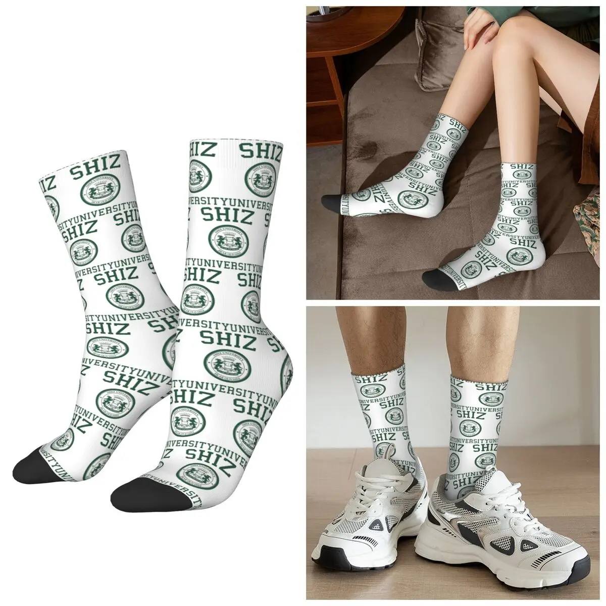 All Seasons Shiz University Design Socks Harajuku Sport Middle Tube Socks Fashion Stockings for Men Women Valentine's Day Gifts